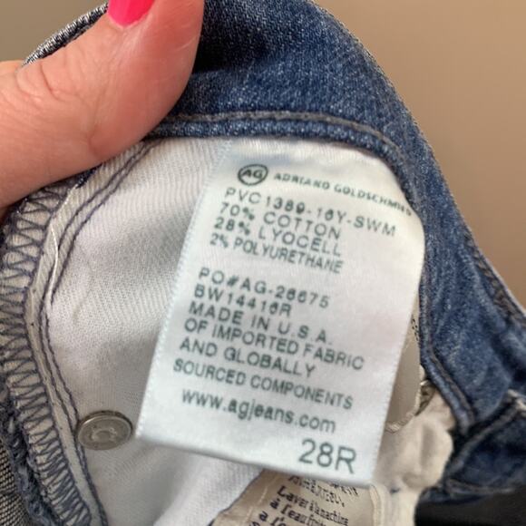 AG Adriano Goldschmied The Legging Ankle Super Skinny Distressed/Ripped Jeans - Picture 7 of 8